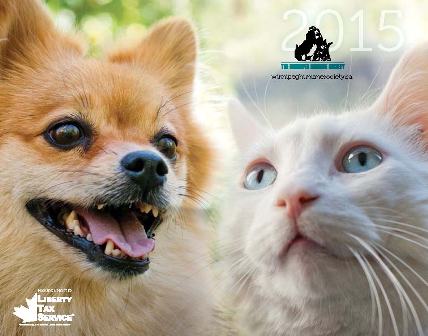 Winnipeg Humane Society 2015 calendar front
