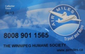 Winnipeg Humane Society Air Miles