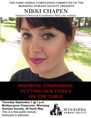 Inspiring Compassion: Putting our Ethics on the Table @ Winnipeg Humane Society Classroom | Winnipeg | Manitoba | Canada