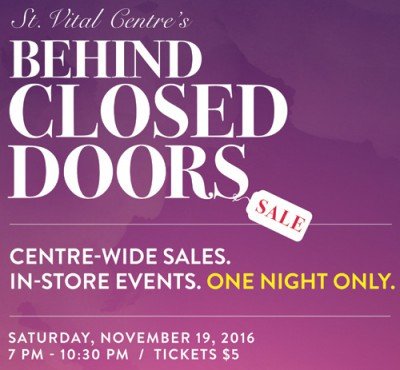 St. Vital Centre's Behind Closed Doors @ St. Vital Centre | Winnipeg | Manitoba | Canada
